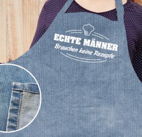 Echte Männer brauchen keine Rezepte Grillschürze