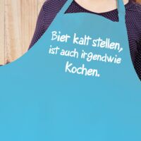 Grillschürze Bier kalt stellen, ist auch irgendwie Kochen