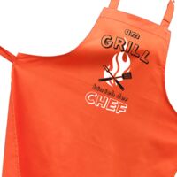 Am Grill bin ich der Chef Latzschürze Grillschürze
