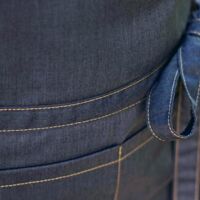 Jeans Latzschürze mit Logo oder Namen bedrucken