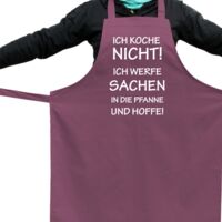 kochschürze ich koche nicht ich werfe sachen in die pfanne und hoffe