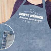 Echte Männer brauchen keine Rezepte Grillschürze