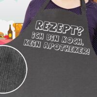 Latzschürze Rezept? Ich bin Koch kein Apotheker!