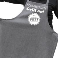 Grillschürze Schmeiss den Grill an wir müssen Fett verbrennen