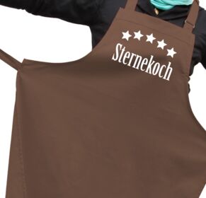 5 Sternekoch braun Kochschürze