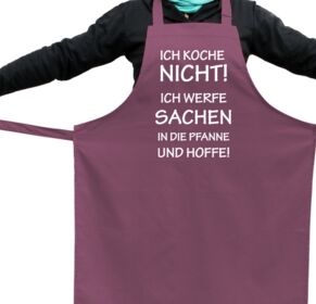 kochschürze ich koche nicht ich werfe sachen in die pfanne und hoffe