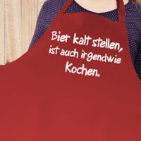 Grillschürze Bier kalt stellen, ist auch irgendwie Kochen