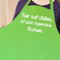 Grillschürze Bier kalt stellen, ist auch irgendwie Kochen