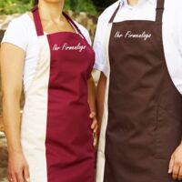 Duo Schürze Latzschürze mit Logo