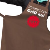 Grillschürze Schmeiss den Grill an wir müssen Fett verbrennen
