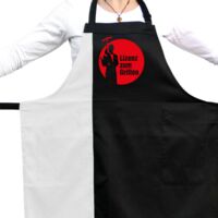 Lizenz zum Grillen Kochschürze zweifarbig