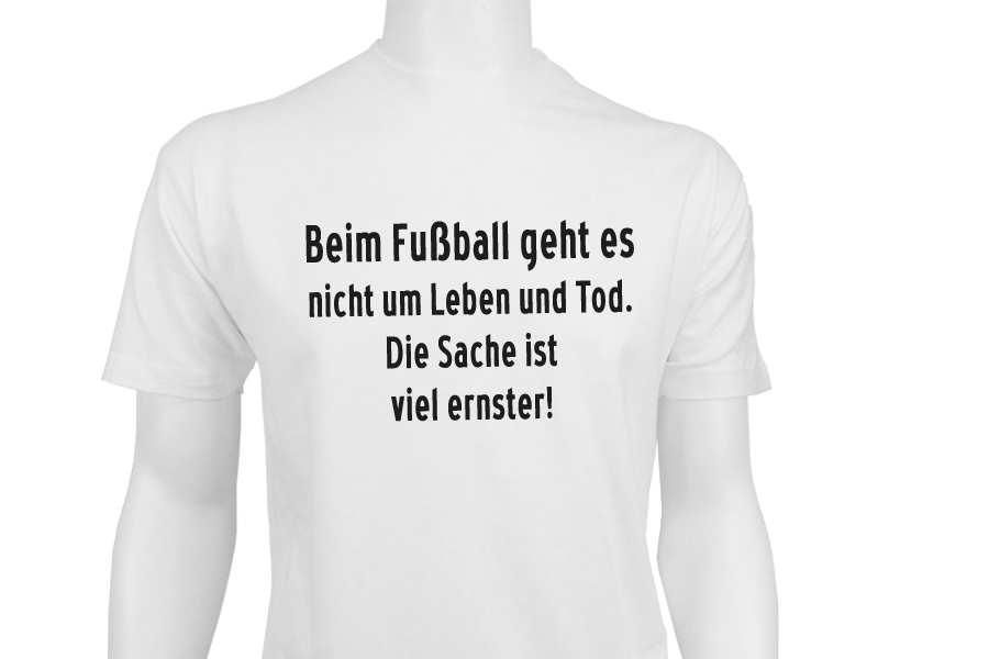 TShirt Fussball Leben und Tod Digitaldruck Meißen