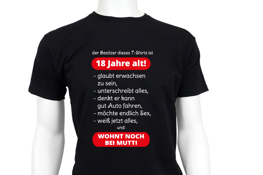 TShirt 18_wohnt noch bei Mutti Digitaldruck Meißen